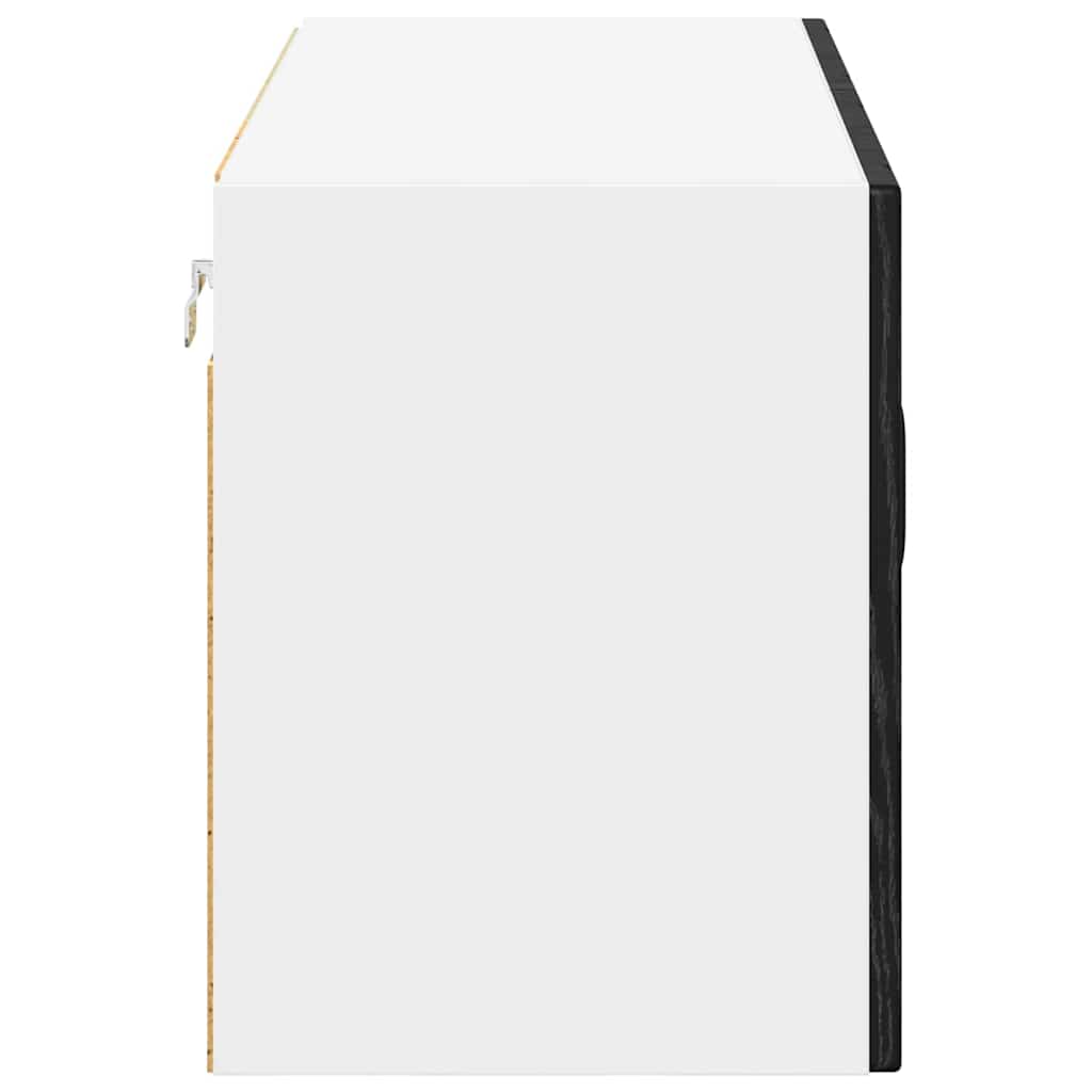 Küchenhängeschrank Schwarz Eichen-Optik 80 x 31 x 40 cm